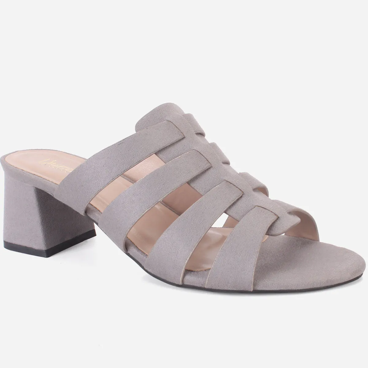 Womens "CHANTRIA" Open Toe Block Heel Sandals