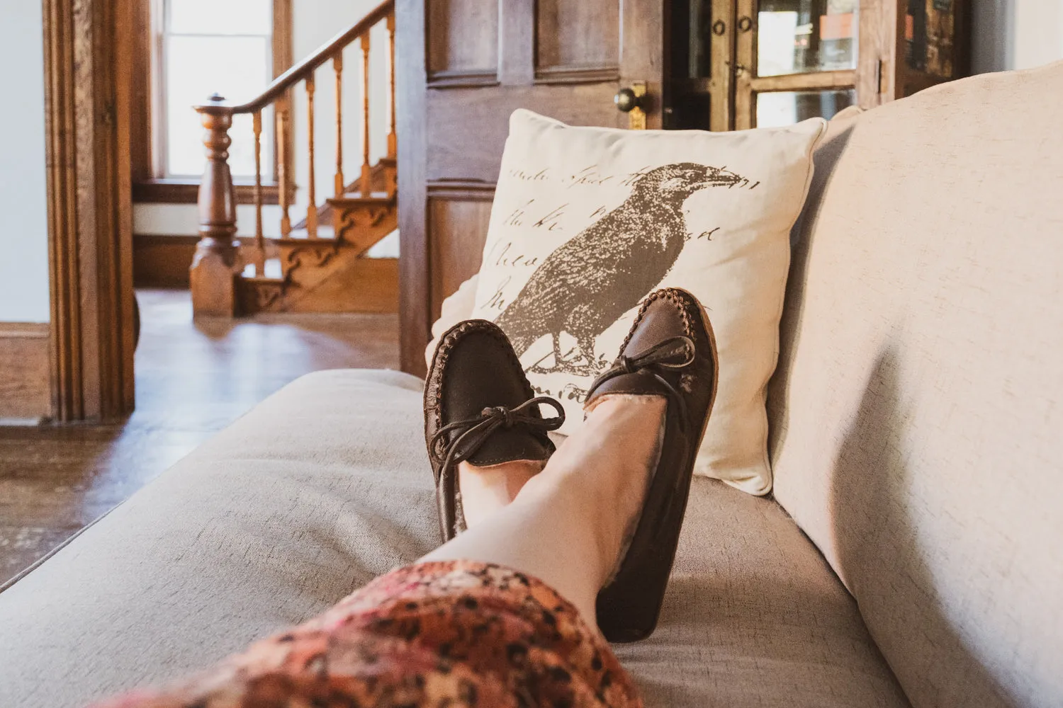 Women's Sheepskin Lined Moccasins (Clearance)