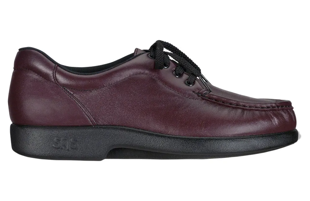 Women's Take Time Lace Up Loafer in Antique Wine