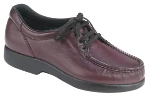 Women's Take Time Lace Up Loafer in Antique Wine