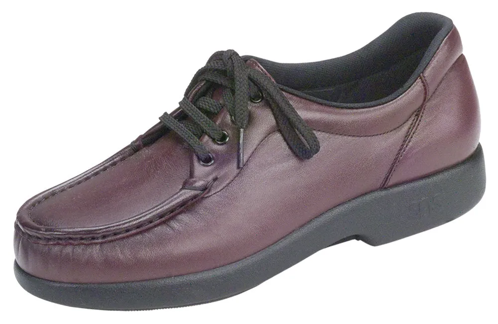 Women's Take Time Lace Up Loafer in Antique Wine