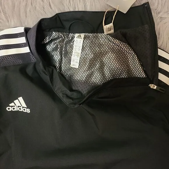 Women's Adidas Condivo 21 Hybrid Jacket Black &amp; White Size Medium