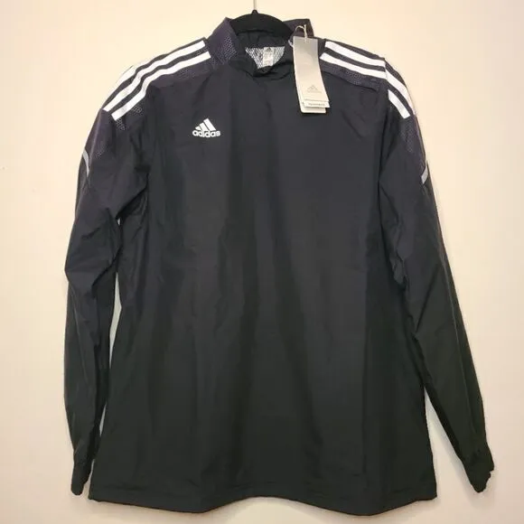 Women's Adidas Condivo 21 Hybrid Jacket Black &amp; White Size Medium
