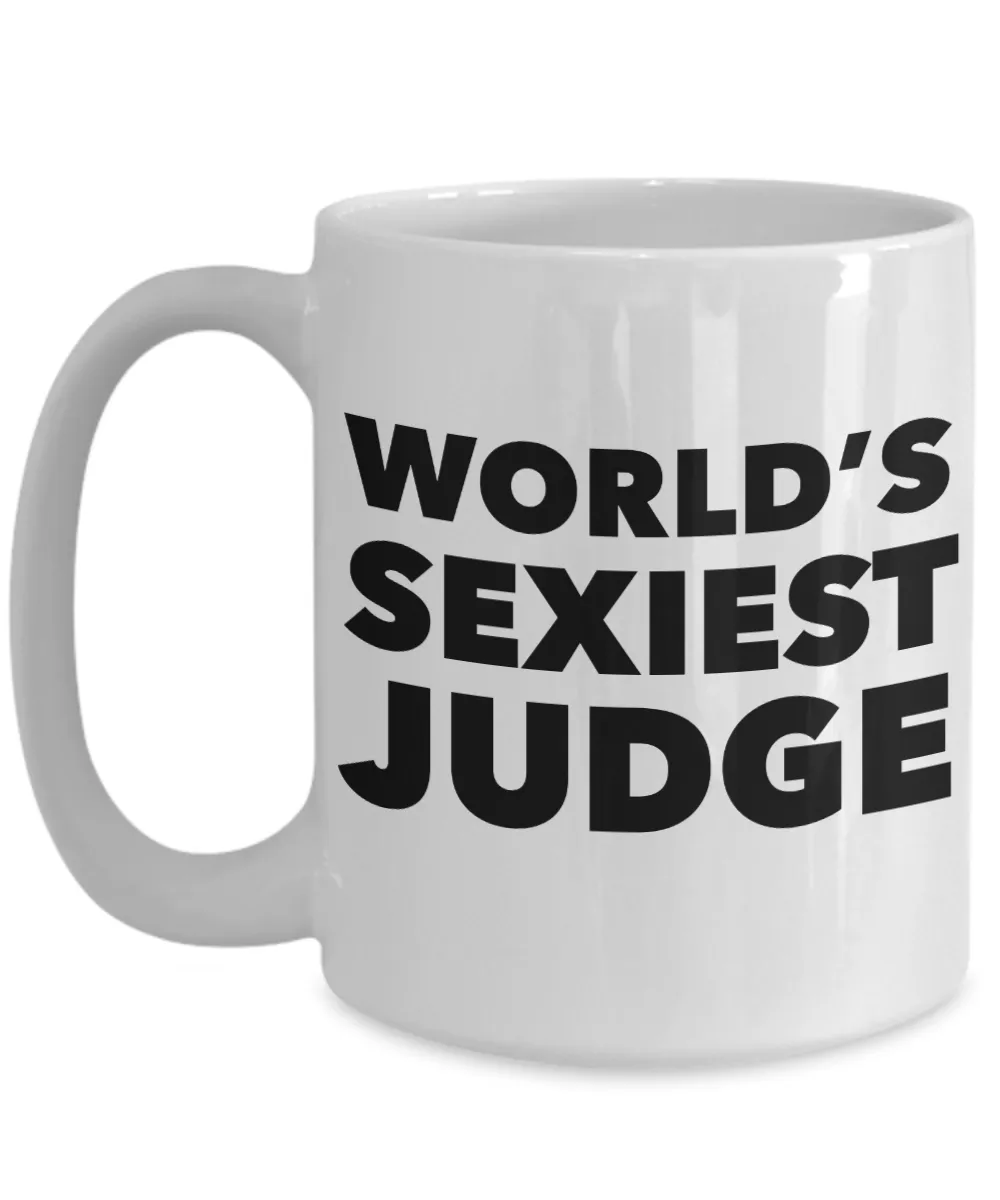 World's Sexiest Judge Mug Ceramic Coffee Cup Gifts for Judges
