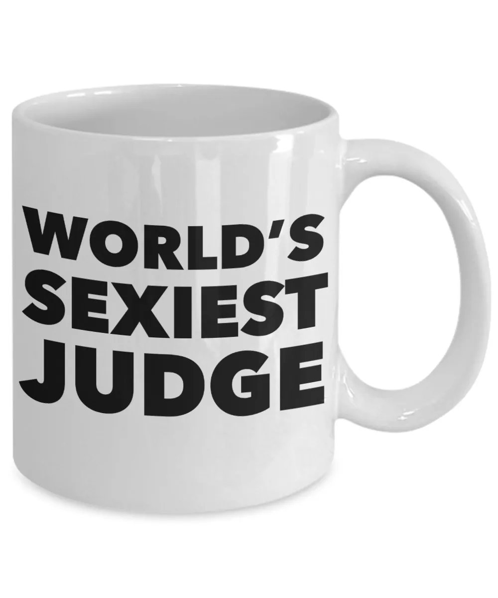 World's Sexiest Judge Mug Ceramic Coffee Cup Gifts for Judges