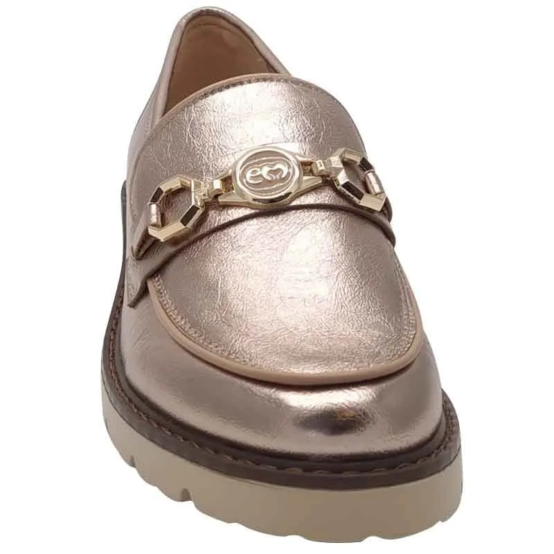 Zanni & Co Womens Rose Gold Loafer - Saphin