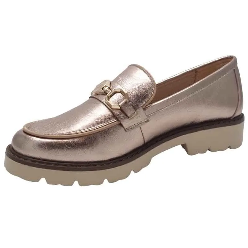 Zanni & Co Womens Rose Gold Loafer - Saphin