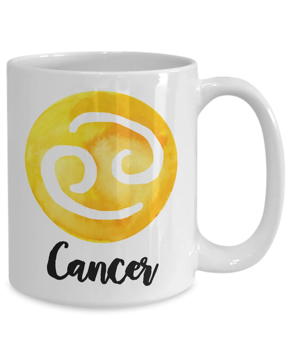 Zodiac Cancer Horoscope Coffee Mug - Astrology Gift - Metaphysical, Celestial, Astrology, Horoscopes