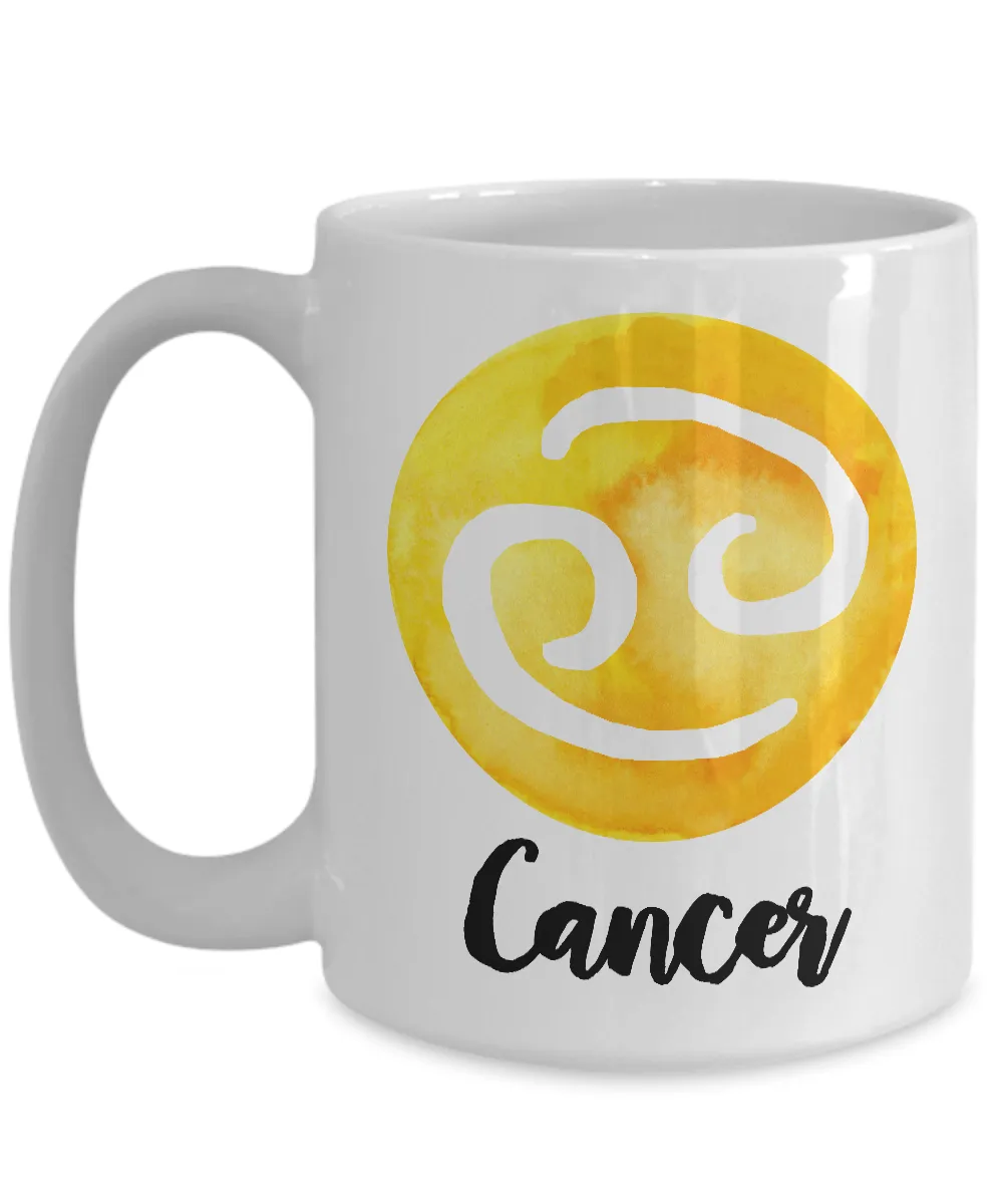 Zodiac Cancer Horoscope Coffee Mug - Astrology Gift - Metaphysical, Celestial, Astrology, Horoscopes