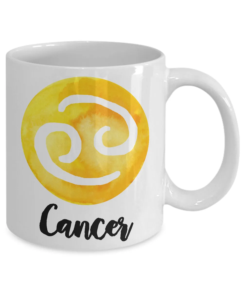 Zodiac Cancer Horoscope Coffee Mug - Astrology Gift - Metaphysical, Celestial, Astrology, Horoscopes